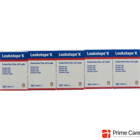 Leukotape K elastischer Tapeverband 5m x 5cm Hautfarbig buy online