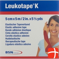 Leukotape K elastischer Tapeverband 5m x 5cm Rot