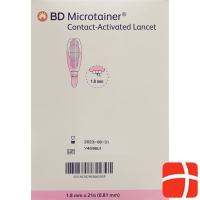 BD Microtainer Lanzetten 1.8mm x 21g Pink 200 Stück