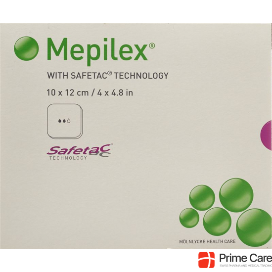 Mepilex Schaumverband Safetac 10x12cm Silik 5 Stück buy online