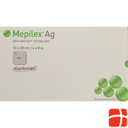 Mepilex Ag Schaumverband Safetac 10x20cm Sil 5 Stück