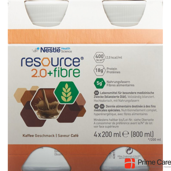 Resource 2.0 Fibre Drink Kaffee 4x 200ml buy online