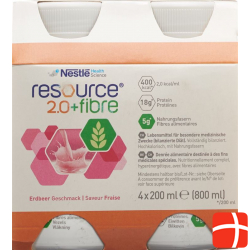 Resource 2.0 Fibre Drink Erdbeer 4x 200ml