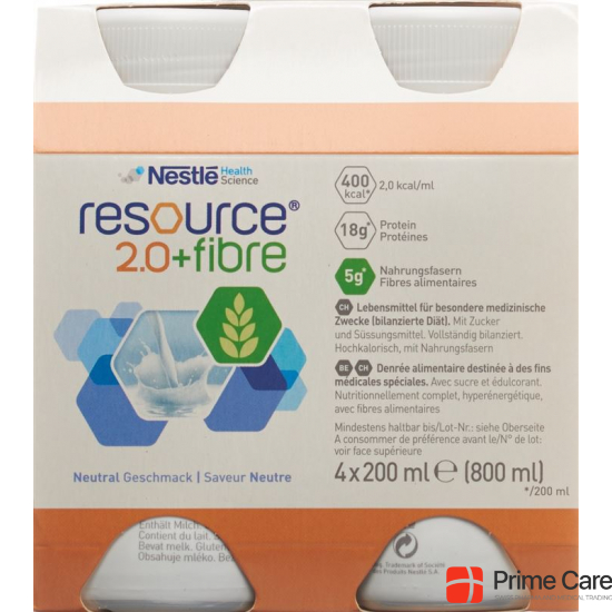 Resource 2.0 Fibre Drink Neutral 4x 200ml buy online