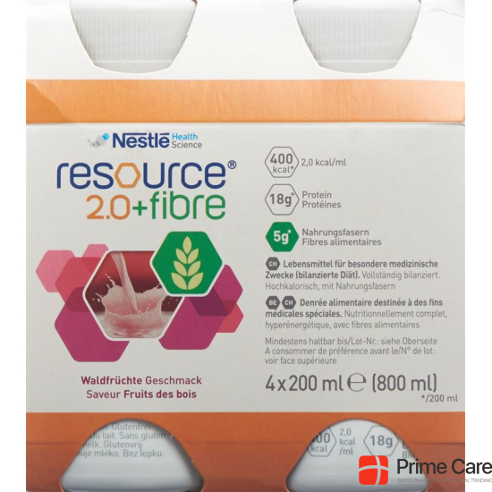 Resource 2.0 Fibre Drink Sommerfrüchte 4x 200ml buy online