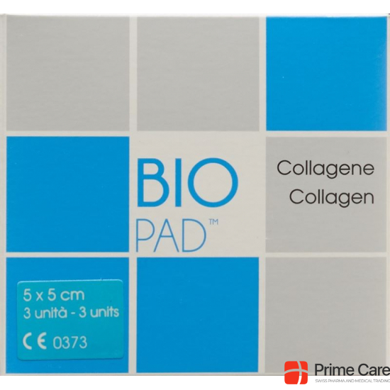 Biopad Collagen Pad Wundauflage 5x5cm 3 Stück buy online