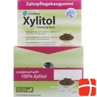 Miradent Xylitol Zahnpflege Kaugummi Gr Tee 12x 30 Stück