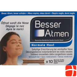 Besser Atmen Nose Strips Beige Normal 10 pieces