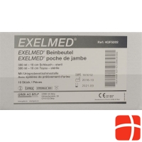 Exelmed Set 10x Beinbeut 500ml 10cm +1 Paa Halteba