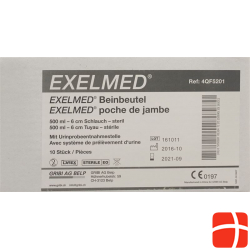 Exelmed Set 10x Beinbeut 500ml 6cm +1 Paa Haltebae