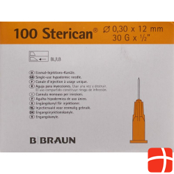 Sterican Nadel 30g 0.30x12mm Gelb Luer 100 Stück