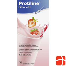 Protiline Silhouette Pulver Erdbeer 10x 25g