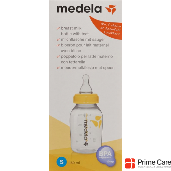 Medela Milchflasche mit Sauger 150ml S buy online
