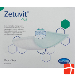 Zetuvit Plus Absorptionsverband 10x10cm 10 Stück