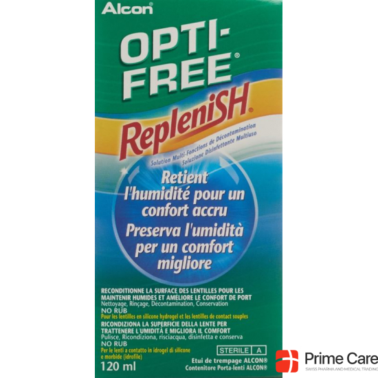 Opti Free Replenish Disinfectant solution bottle 120ml buy online