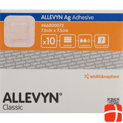 Allevyn Ag Adhesive Wundkompressen 7.5x7.5cm 10 Stück