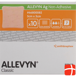 Allevyn Ag Non-Adhesive Wundkompressen 5x5cm 10 Stück