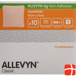 Allevyn Ag Non-Adhesive Wundkompressen 10x10cm 10 Stück