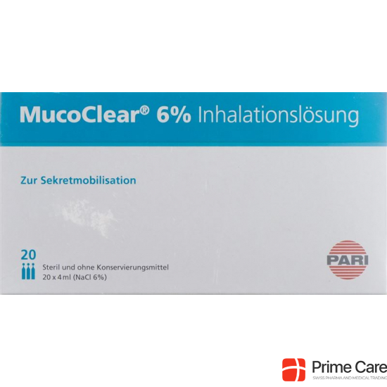 Pari Mucoclear Inhalationslösung 6% NaCl 60x 4ml buy online