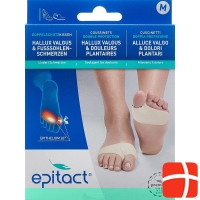 Epitact Doppelschutzkissen Hallux Valgus und Schmerzende Fusssohlen Grösse M 24-27cm 1 Paar