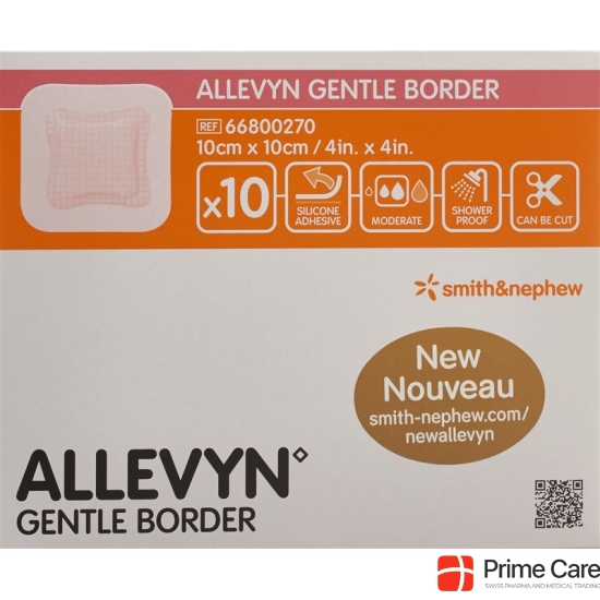 Allevyn Gentle Border Wundverband 10x10cm 10 Stück buy online