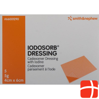 Iodosorb Dressing 5g 4x6cm 5 Stück
