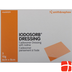 Iodosorb Dressing 10g 6x8cm 3 Stück