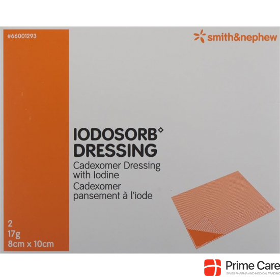 Iodosorb Dressing 17g 8x10cm 2 Stück buy online