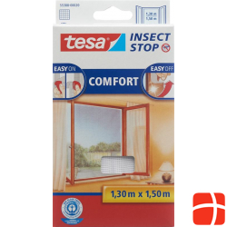 Tesa Insect Stop Comfort Fliegengitter für Fenster 1.3x1.5m Weiss