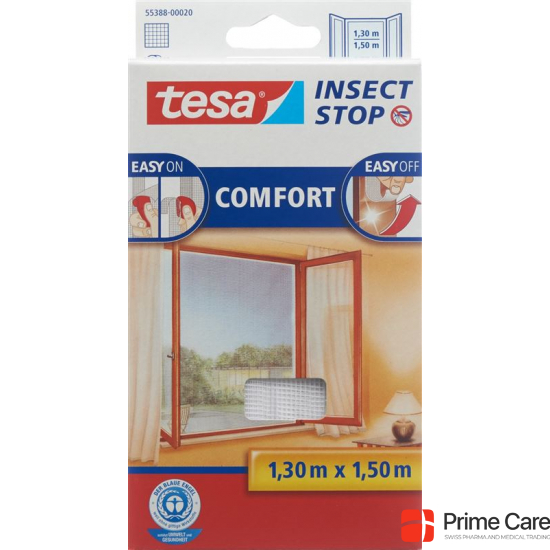 Tesa Insect Stop Comfort Fliegengitter für Fenster 1.3x1.5m Weiss buy online