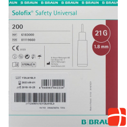 Solofix Safety Universal Einmallanzetten 21Gx1.8mm 200 Stück