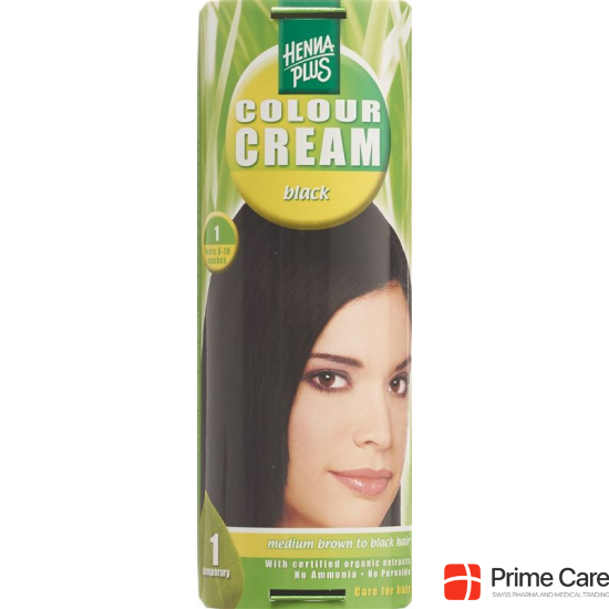 Henna Plus Colour Cream 1 Schwarz 60g buy online