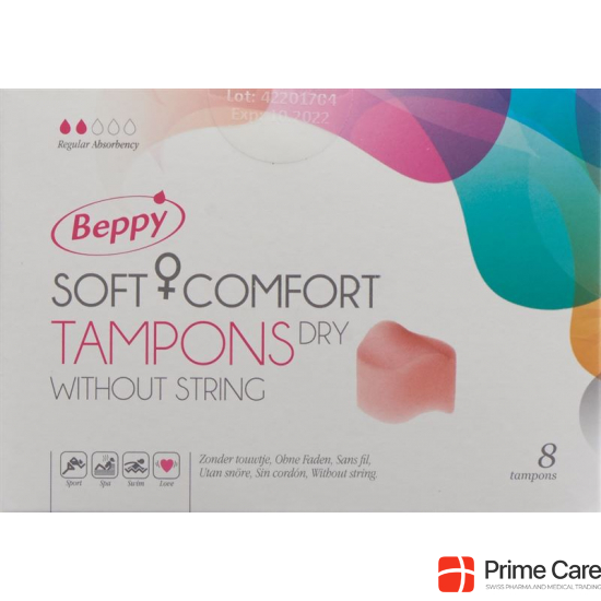 Beppy Soft Comfort Tampons Dry ohne Faden 8 Stück buy online