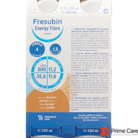 Fresubin Energy Fibre Drink Caramel 4x 200ml buy online