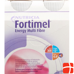 Fortimel Energy MultiFibre Erdbeer 4x 200ml