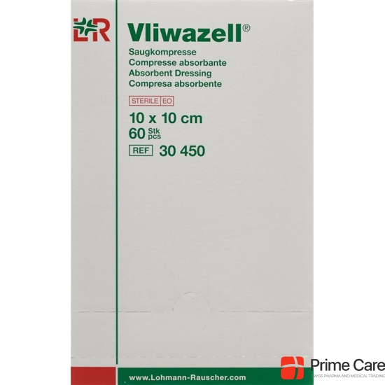 Vliwazell Set 1 Saugkompresse 10x10cm Steril 60 Stück buy online