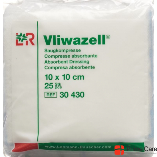 Vliwazell Saugkompresse 10x10cm 25 Stück buy online