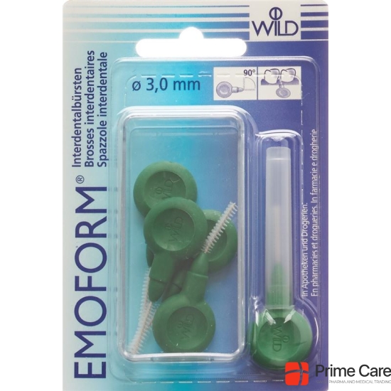 Emoform Interdentalbürsten 3.0mm Dunkelgrün 5 Stück buy online