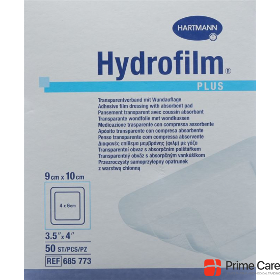 Hydrofilm Plus Wundverband Film 9x10cm Steril 50 Stück buy online
