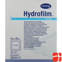 Hydrofilm Plus Wundverband Film 9x10cm Steril 5 Stück