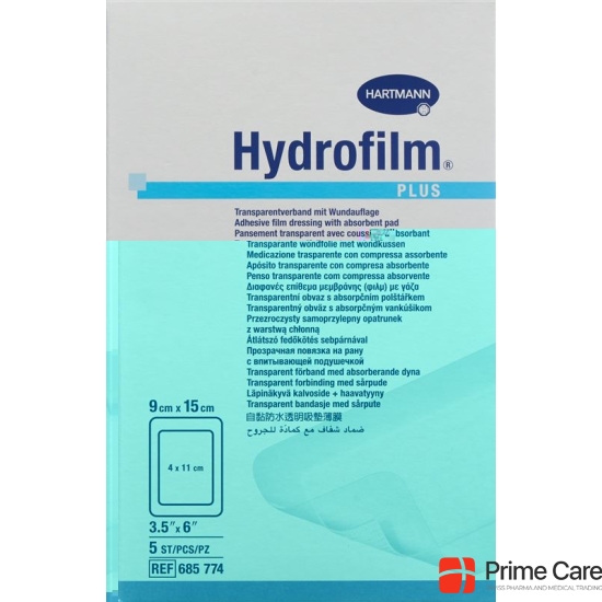 Hydrofilm Plus Wundverband Film 9x15cm Steril 5 Stück buy online