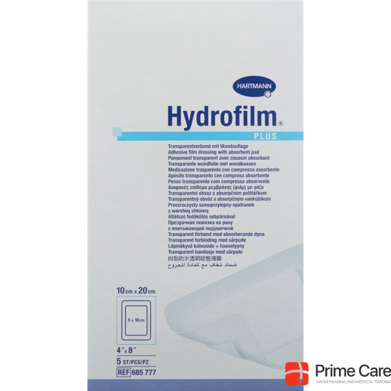 Hydrofilm Plus Wundverband Film 10x20cm Steril 5 Stück buy online