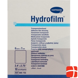 Hydrofilm Wundverband Film 6x7cm Transparent 10 Stück