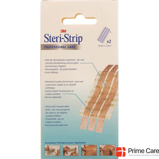 3M Steri Strip Elastisch 6x75mm Beige 2x 3 Stück buy online