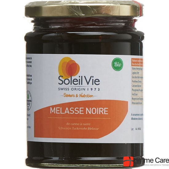 Soleil Vie Schwarze Melasse Rohrzucker Bio 340g buy online