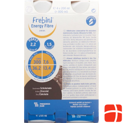 Frebini Energy Fibre Drink Schokolade 4x 200ml