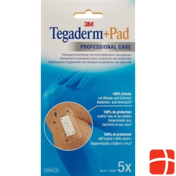 3M Tegaderm + Pad 6x10cm / Wundkissen 2.5x6cm 5 Stück