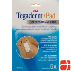 3M Tegaderm + Pad 9x15cm / Wundkissen 4.5x10cm 5 Stück