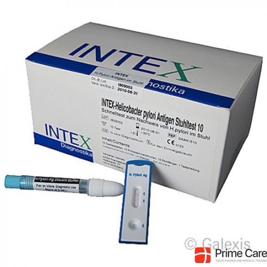 Intex Helicobacter Pylori Antigen im Stuhl 10 Stück buy online