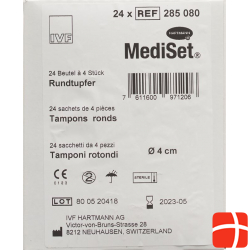 Mediset Rundtupfer 4cm 24x 4 Stück